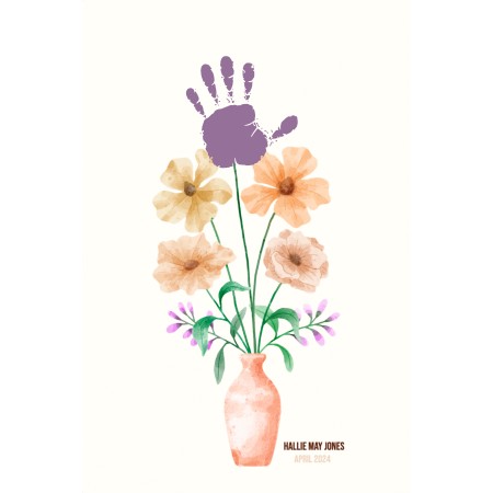 Handprint Poster - Flower pot